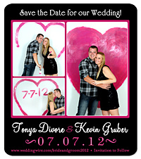 Tandem Bicycle Save the Date